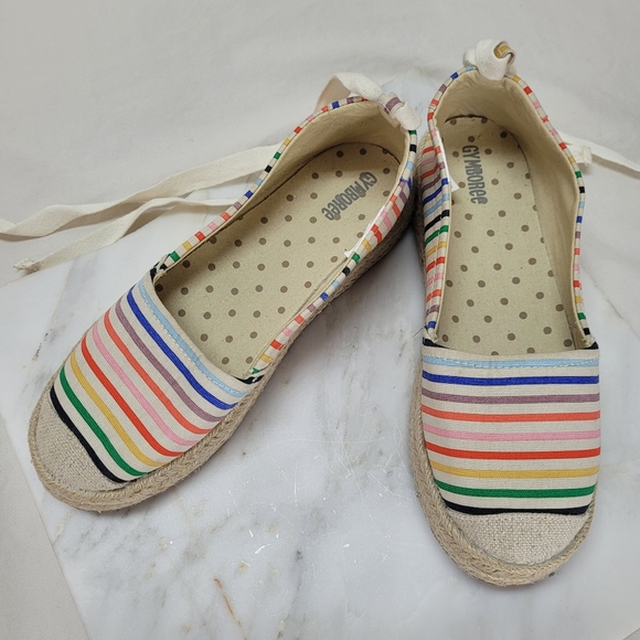 Gymboree colorful striped espadrilles - Picture 1 of 8